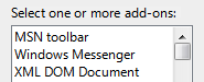 screen shot of label: select one or more add-ons 