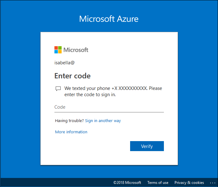 Zrzut ekranu przedstawiający ekran zapewniający weryfikację zabezpieczeń, taką jak kod PIN.