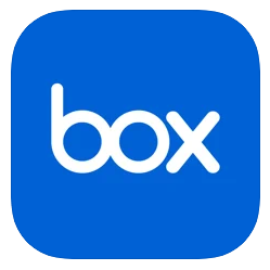 Aplikacja partnerów — box — ikona zarządzania zawartością w chmurze