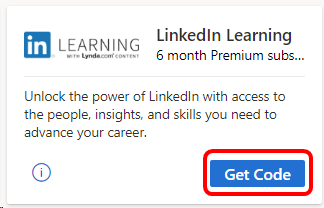 LinkedIn Learning Benefit Tile
