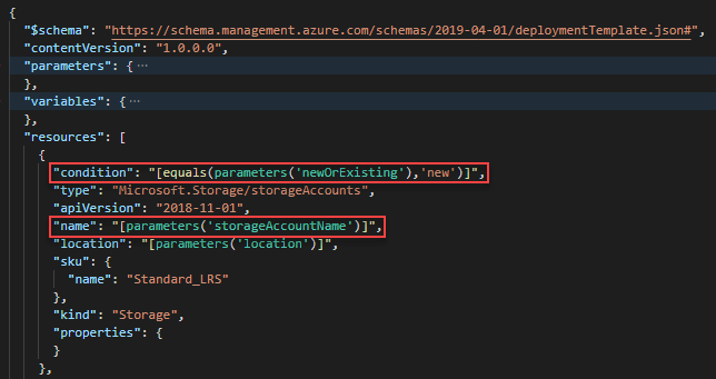 Zrzut ekranu przedstawiający zaktualizowaną definicję konta magazynowego.