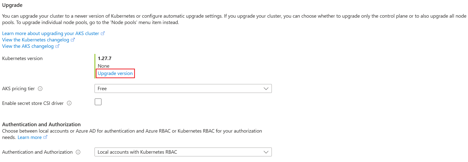 Zrzut ekranu ekranu aktualizacji wersji.