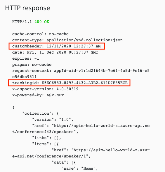 Testowa odpowiedź interfejsu API