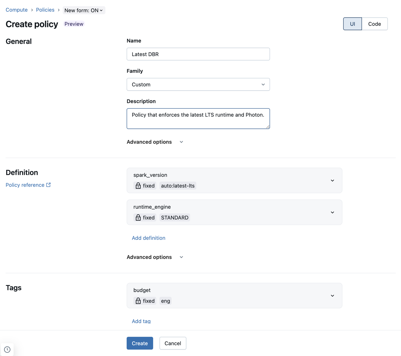 Formularz nowych zasad obliczeniowych