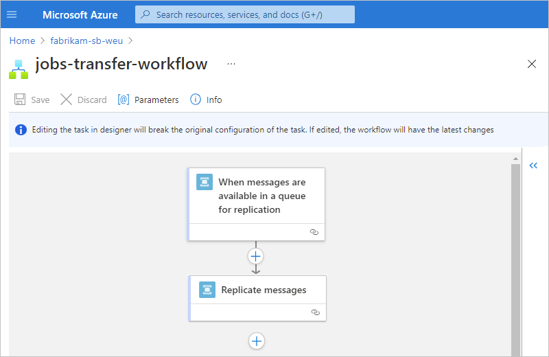 Screenshot showing designer and underlying workflow.