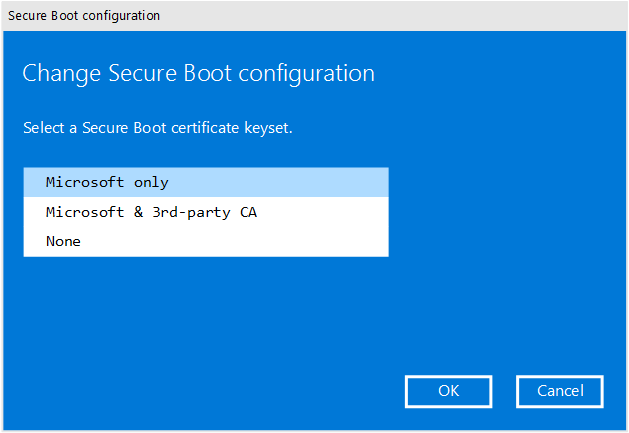 Configure Secure Boot Configure Secure Boot.