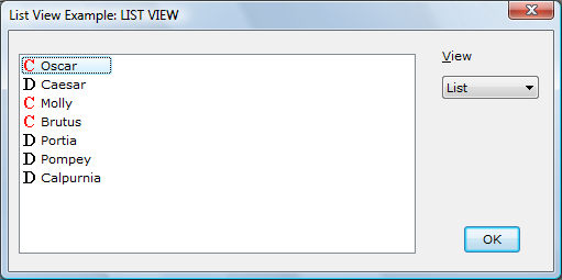 zrzut ekranu, który pokazuje dużą ikonę obok nazwy, rasy i ceny każdego zwierzaka