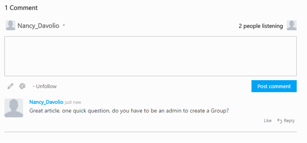 Komentarze u dołu strony