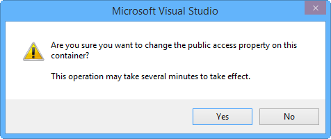 Ostrzeżenie programu Microsoft Visual Studio dla programu Microsoft Visual Studio
