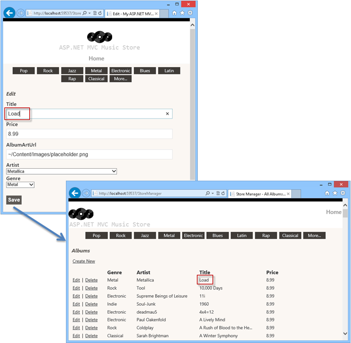 albumu Aktualizowanie albumu Aktualizowanie