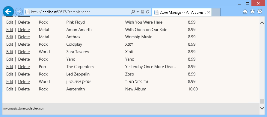 Utworzony nowy album