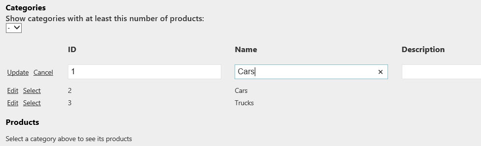 Aktualizowanie kategorii z zduplikowaną nazwą Aktualizowanie kategorii z zduplikowaną nazwą