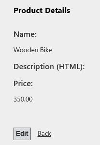 Wyświetlanie szczegółów produktu Wyświetlanie szczegółów produktu