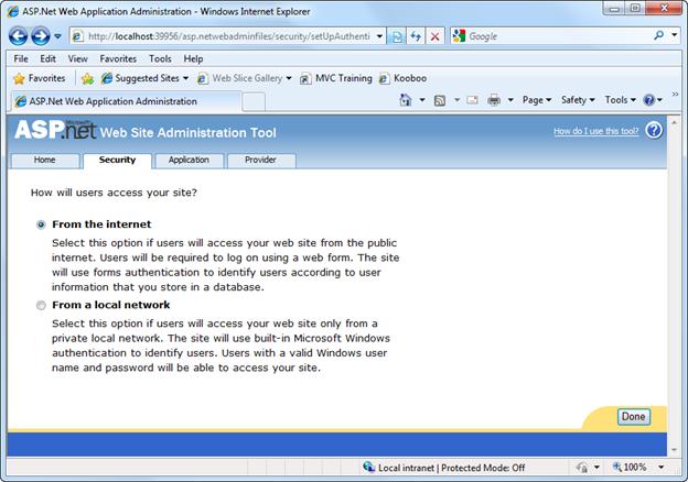 Zrzut ekranu przedstawiający sposób potwierdzania, że używasz uwierzytelniania formularzy.