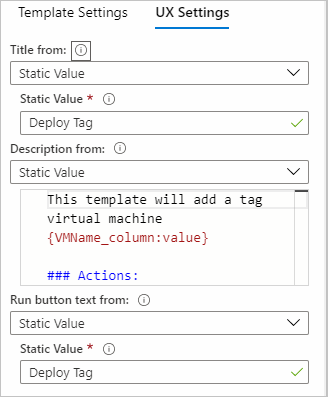 Zrzut ekranu przedstawiający kartę Ustawienia środowiska użytkownika usługi Resource Manager.