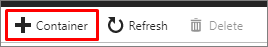 Zrzut ekranu przedstawiający ikonę Tworzenie kontenera obiektów blob.