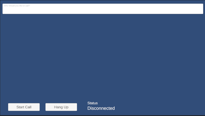 Zrzut ekranu przedstawiający uruchamianie aplikacji Szybki start środowiska Unity.