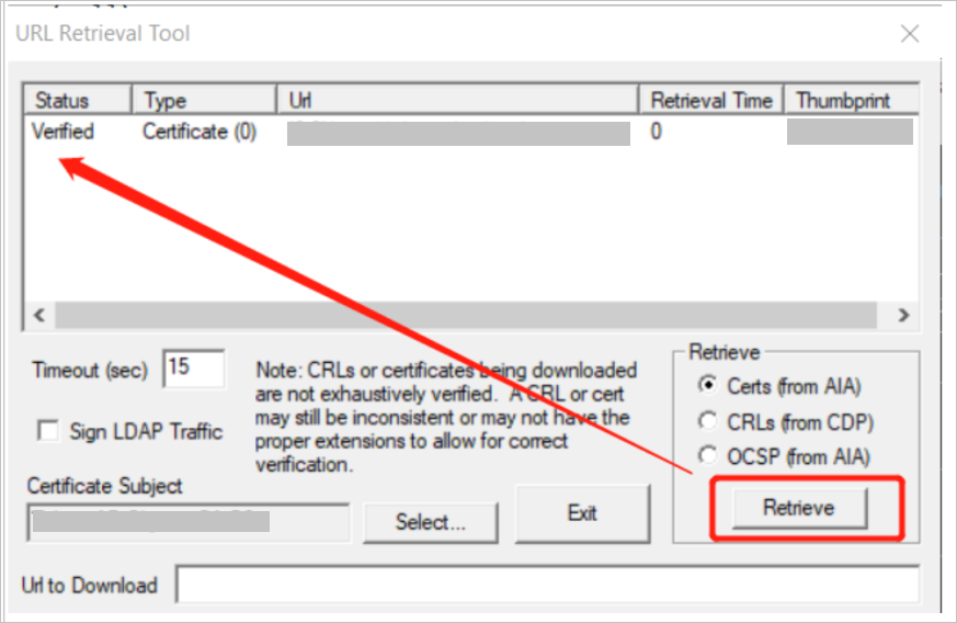 Zrzut ekranu przedstawiający narzędzie pobierania adresu URL i przycisk Pobierz.