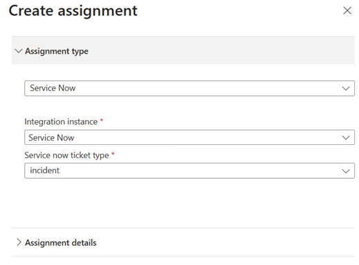 Screenshot of how to complete the assignment type.