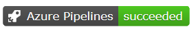 Wskaźnik stanu pokazuje, że potok platformy Azure zakończył się pomyślnie