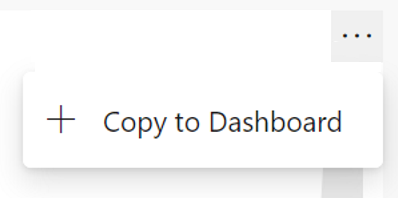 Przypnij raporty usługi Azure Boards do pulpitu nawigacyjnego.
