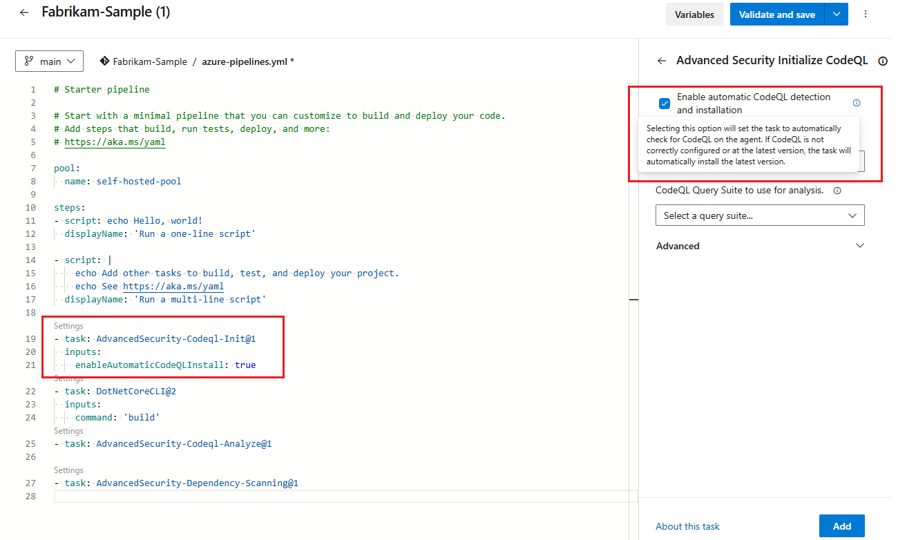 Zrzut ekranu przedstawiający instalację zautomatyzowanego własnego agenta Zrzut ekranu przedstawiający instalację zautomatyzowanego własnego agenta.
