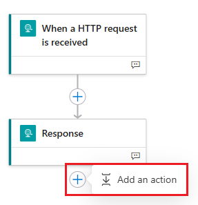 Zrzut ekranu przedstawiający nowy krok w projektancie.