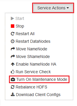 Turn on hdi maintenance mode menu.
