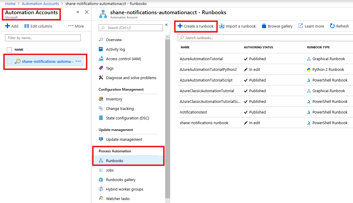 Tworzenie interfejsu użytkownika elementu Runbook