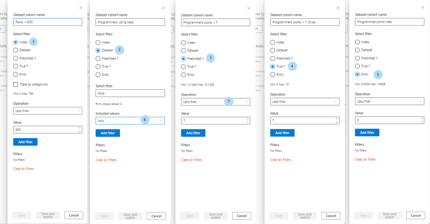 Screenshot of making multiple new cohorts.