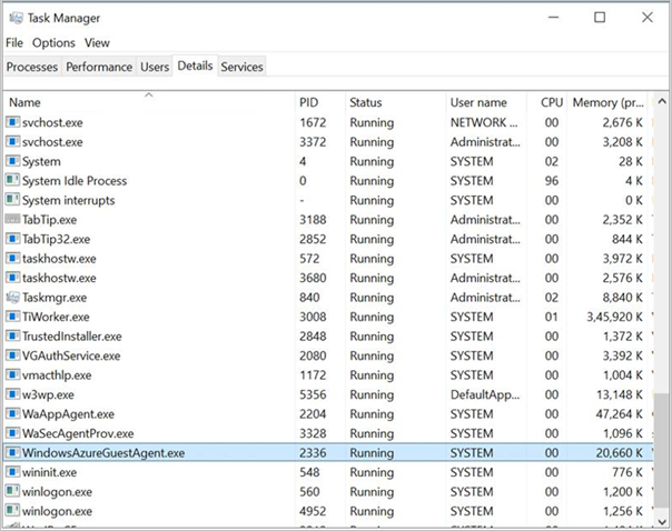 Udana instalacja agenta maszyny wirtualnej Azure
