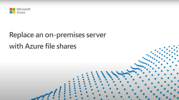 Pokaz dotyczący konfigurowania systemu plików DFS-N za pomocą usługi Azure Files — kliknij, aby odtworzyć!