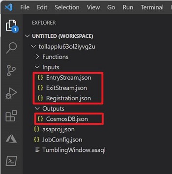 Foldery inputów i outputów VS Code