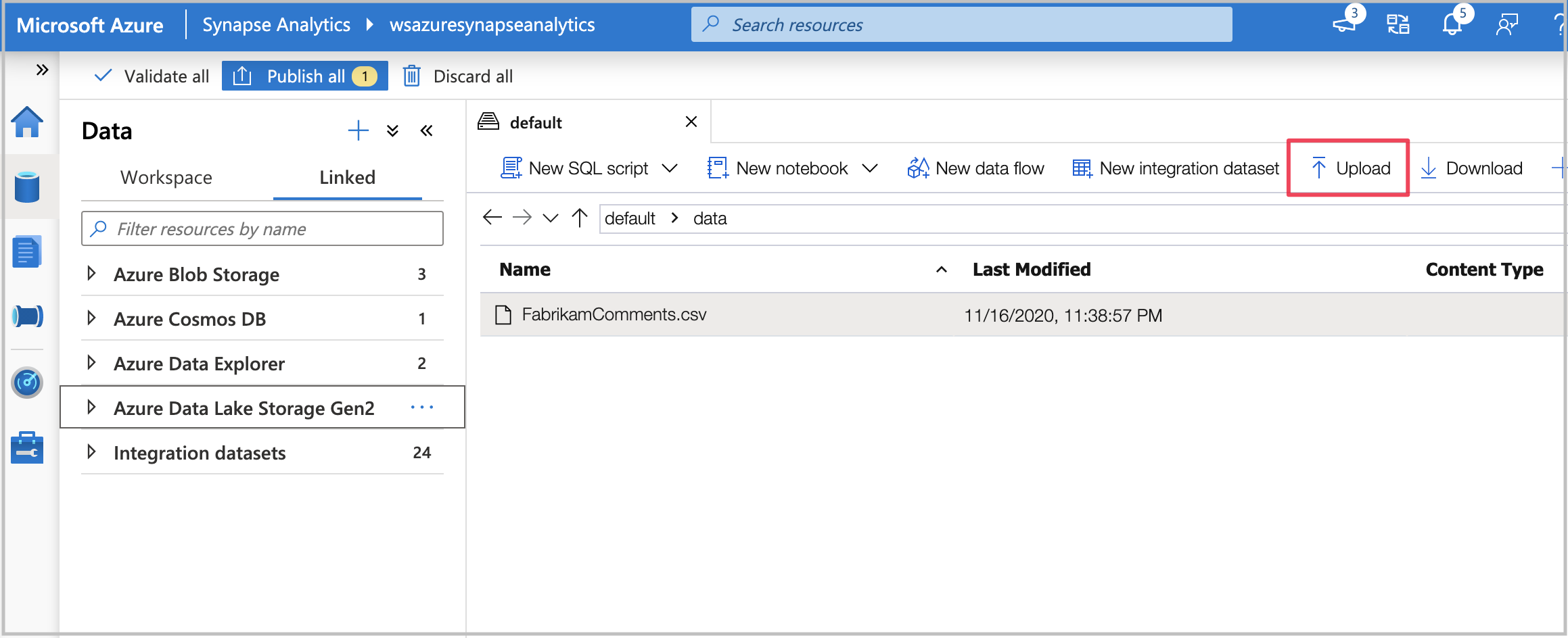 Zrzut ekranu przedstawiający opcje przekazywania danych.