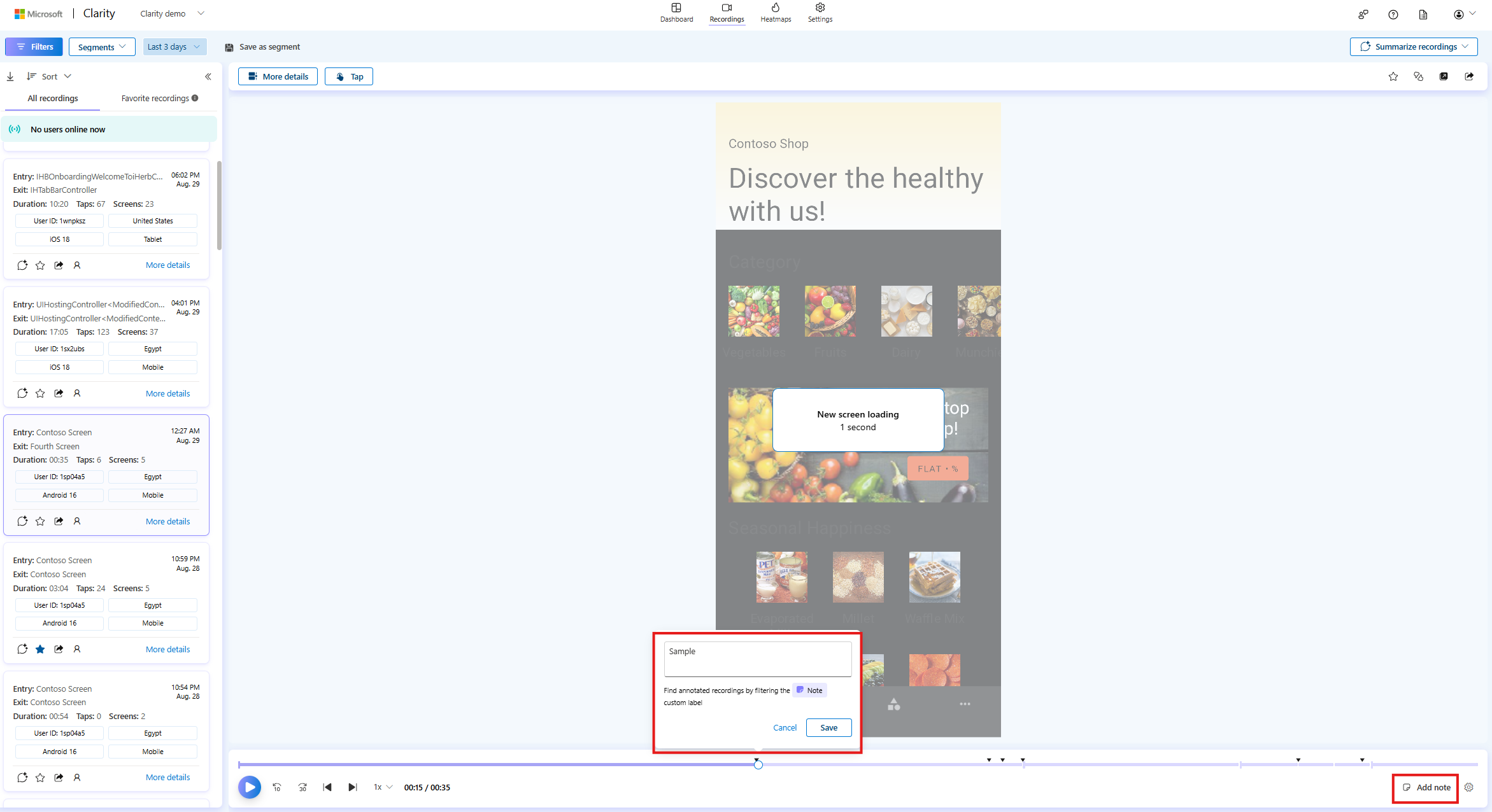 Add note in SDK.