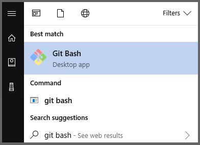 Uruchamianie powłoki Git Bash