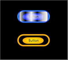 Przyciski z tym samym szablonem, które wyglądają inaczej