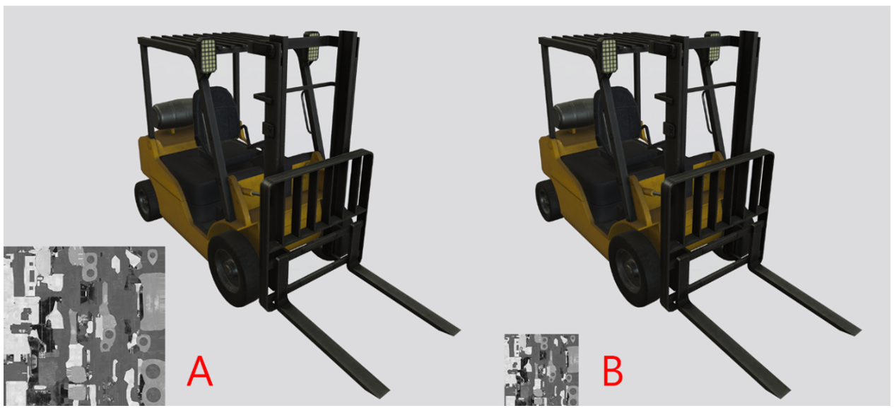 Decrease roughness map.