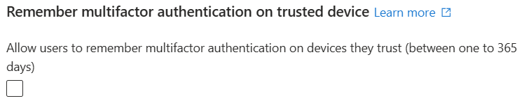 Zrzut ekranu przedstawiający właściwość IsRememberDevicesEnabled w obszarze StrongAuthenticationDetails.