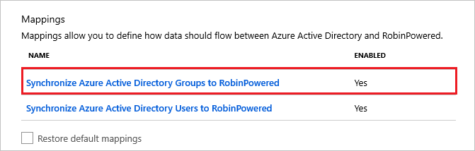 robin powered Group Mappings