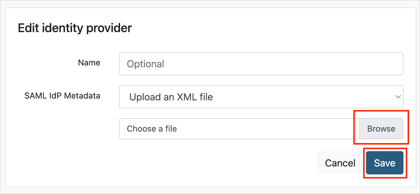 Zrzut ekranu przedstawiający wyświetlanie typu certyfikatu do przesłania.