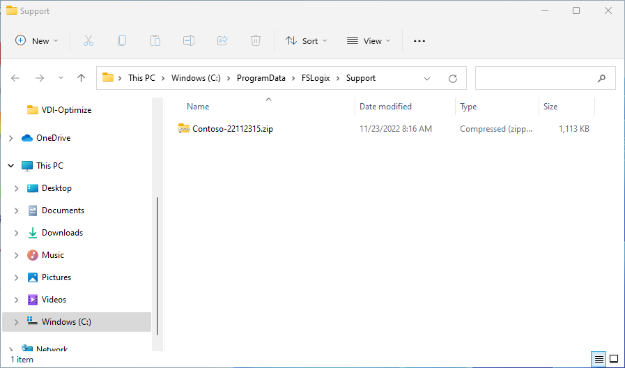 ukończony plik ZIP narzędzia wsparcia