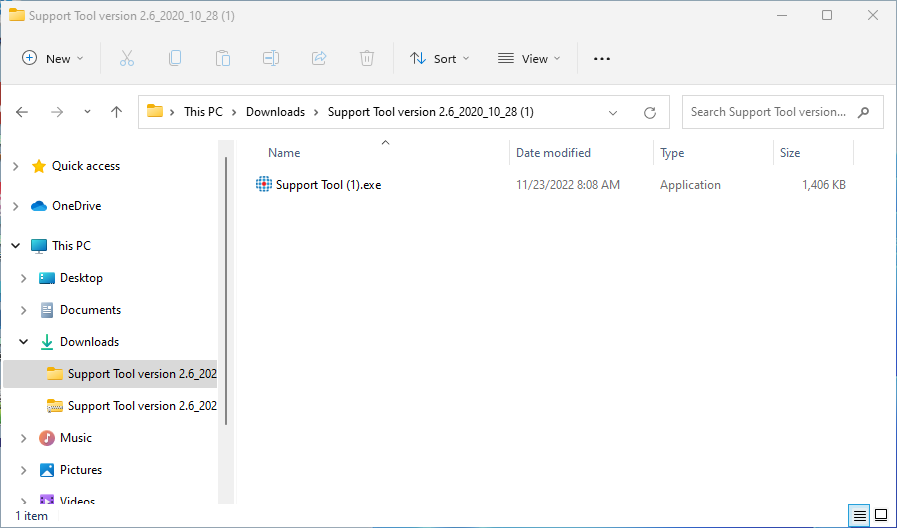 wyodrębnione narzędzie wsparcia