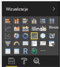 Wizualizacje mapy drzewa usługi Power BI.