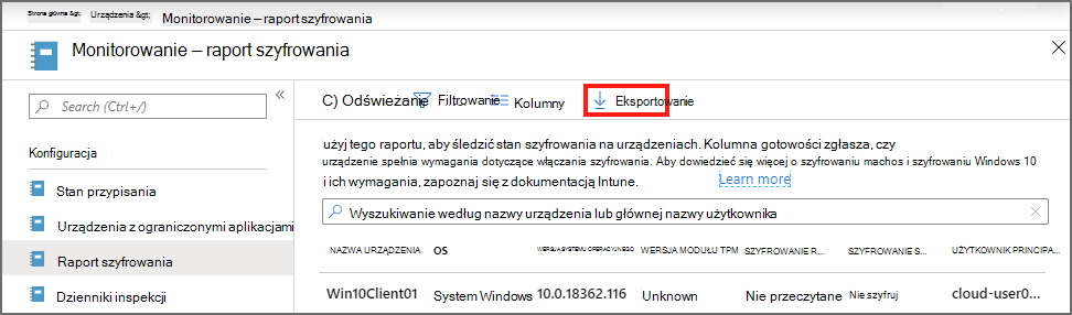 Export details