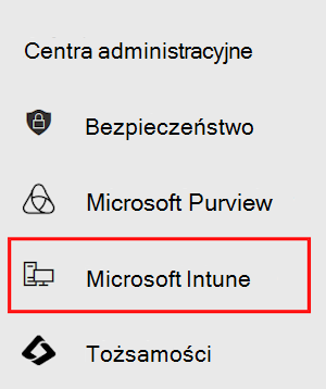 Zrzut ekranu przedstawiający centra administracyjne w Centrum administracyjne platformy Microsoft 365.