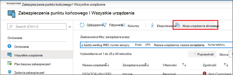 Wybieranie akcji zbiorczych