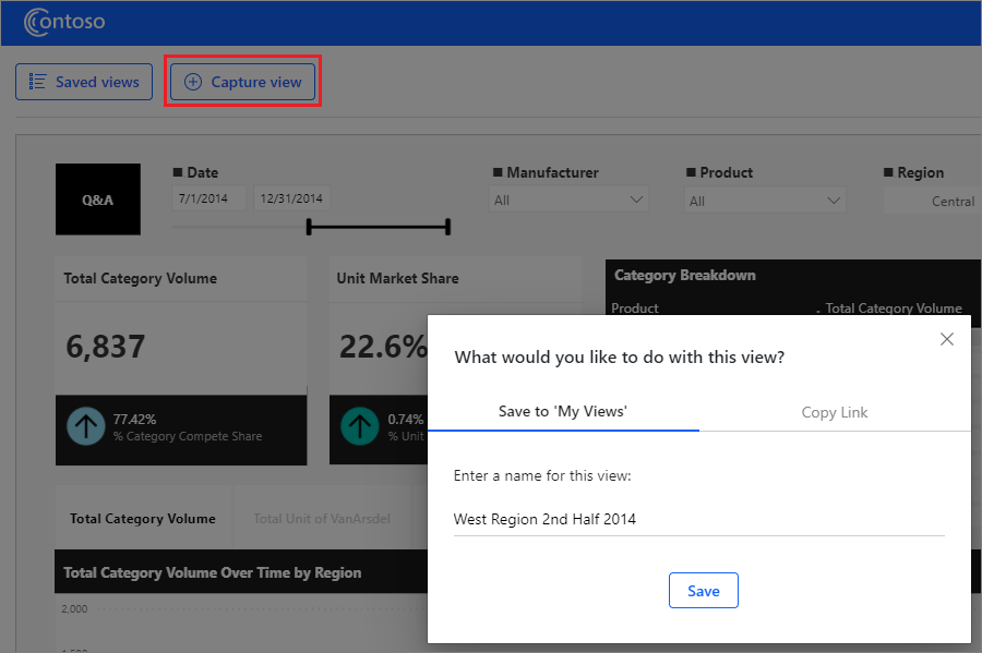 Zrzut ekranu przedstawiający okno dialogowe Widok przechwytywania.