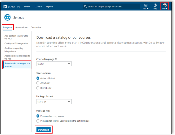 linkedin-learning-download-course-package-screen