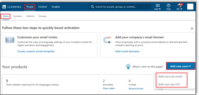 linkedin-learning-add-new-users-screen
